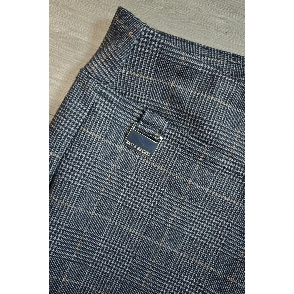 NWT Zac & Rachel Womens Stretch Figure Defining Pull On Pants Plaid Size Large - Picture 4 of 12